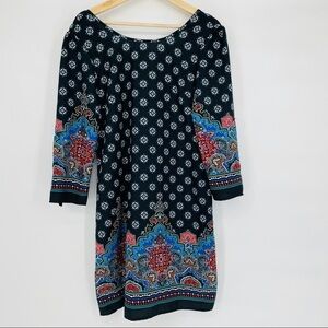 Live  4 Truth paisley black shirt dress back zip